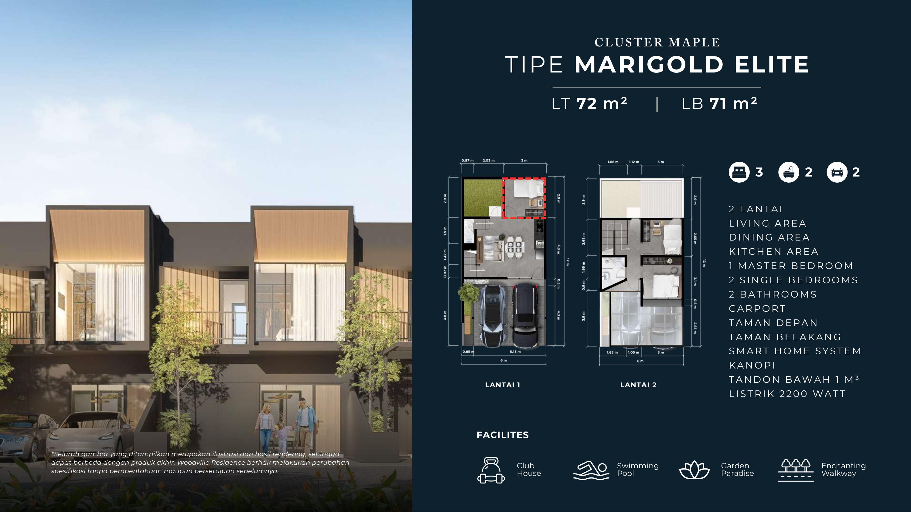 Woodville Tipe Marigold Elite